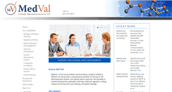 Desktop Screenshot of medvalsci.com